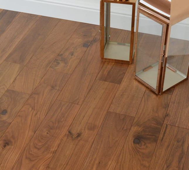 Walnut T&G UV Lacquered Plank Engineered Flooring | Pukka Flooring