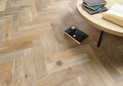 Neptune Smoked Grey UV Oiled Parquet Flooring | Pukka Flooring