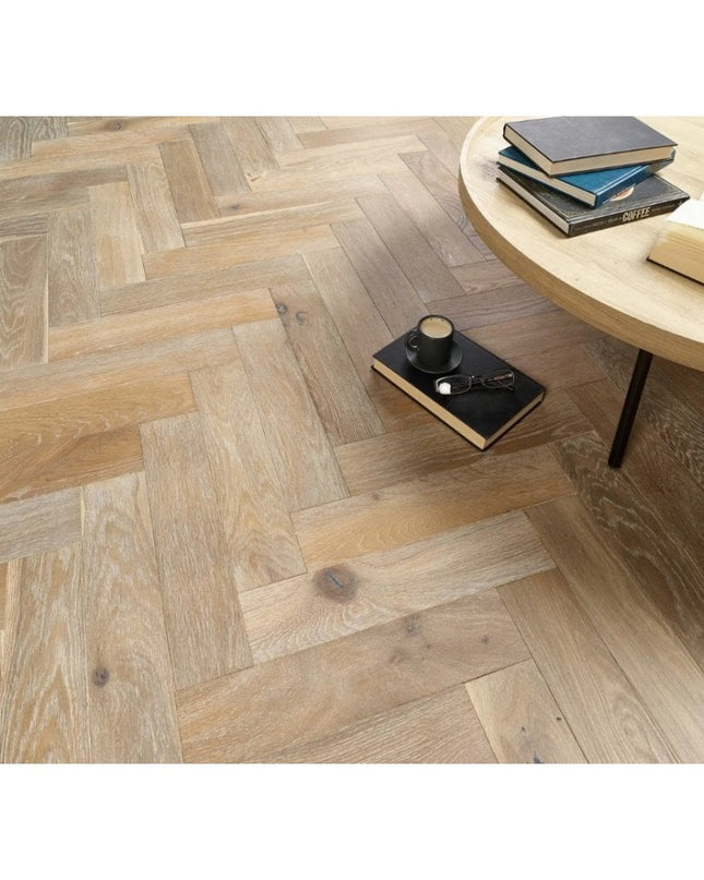 Neptune Smoked Grey UV Oiled Parquet Flooring | Pukka Flooring