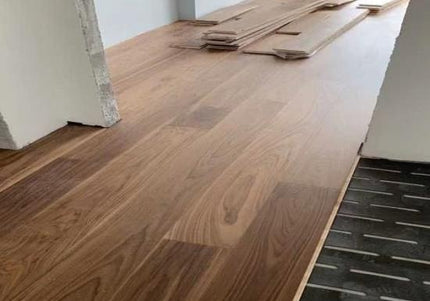 Smoked Unfinished Walnut Plank Engineered Flooring | Pukka Flooring