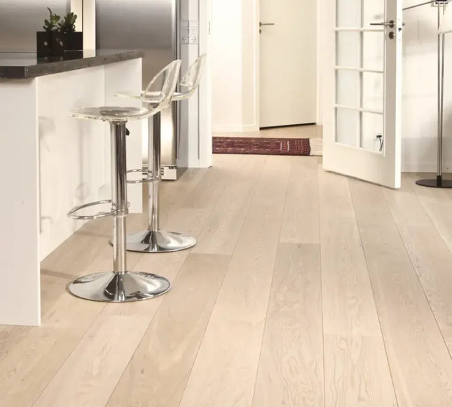 Natural Brushed Long Plank Engineered Wood Flooring | Pukka Flooring