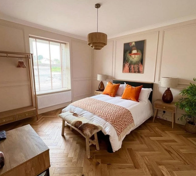 Raw Oak Brushed Lacquered Parquet Flooring | Pukka Flooring