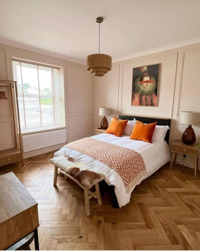Raw Oak Brushed Lacquered Parquet Flooring | Pukka Flooring