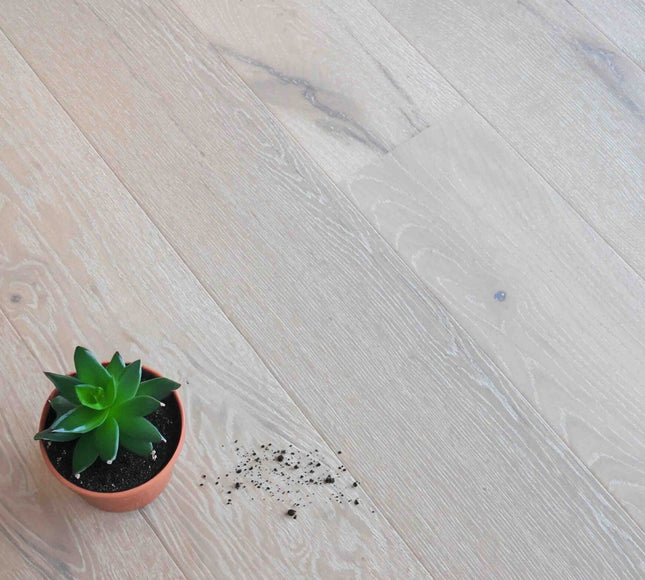 The Inferno White Brushed UV Lacquered Oak Flooring  |Pukka Flooring