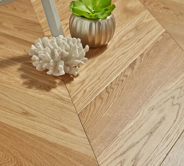 Natural Oiled Chevron Engineered Wood Flooring | Pukka Flooring