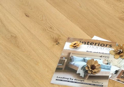 Natural Click Brushed Plank Engineered Flooring | Pukka Flooring