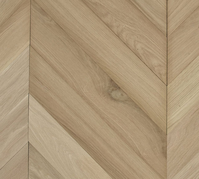 Unfinished Oak Chevron Engineered Flooring | Pukka Flooring