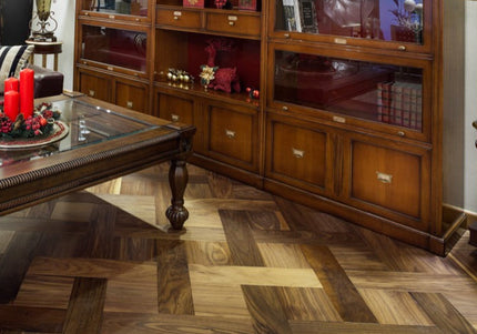 Walnut Basket Weaves Parquet Flooring | Pukka Flooring