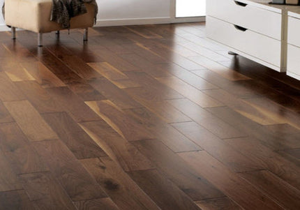Dark Walnut Lacquered Engineered Flooring | Pukka Flooring