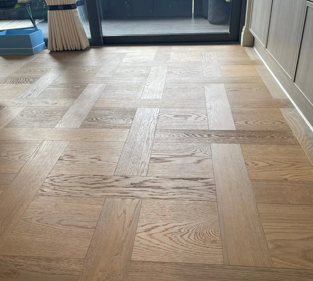 Natural Square Basket Weaves Parquet | Pukka Flooring