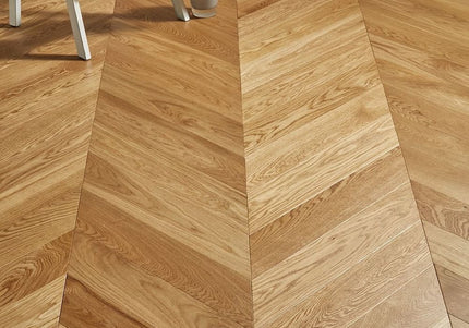 Natural Oiled Chevron Engineered Wood Flooring | Pukka Flooring