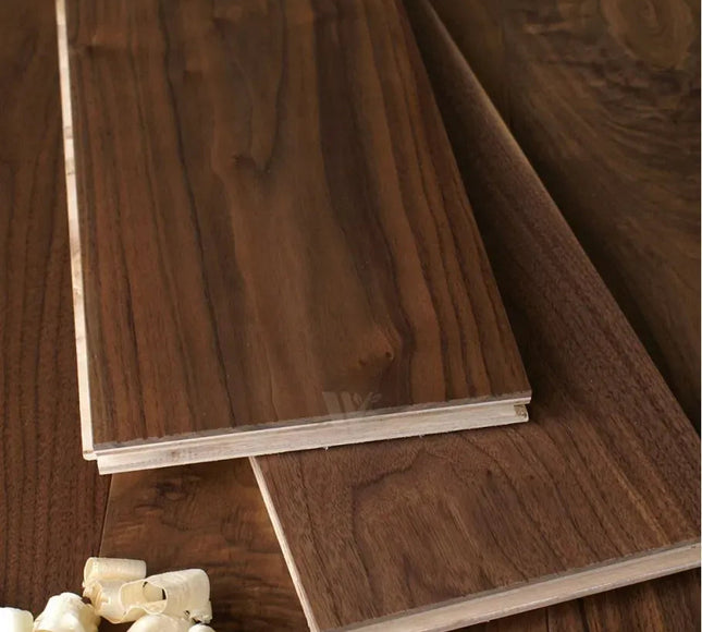 Unfinished Walnut Wide Plank Engineered Flooring | Pukka Flooring