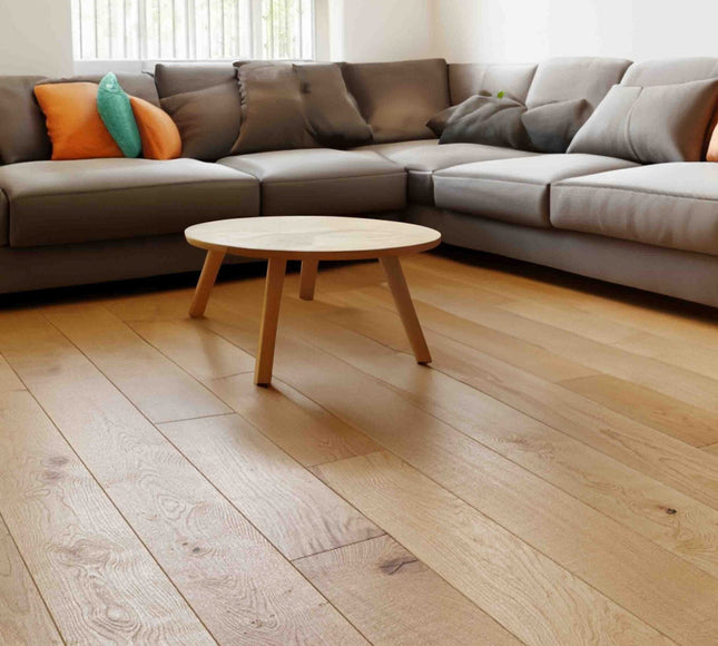 Natural Click Brushed Plank Engineered Flooring | Pukka Flooring