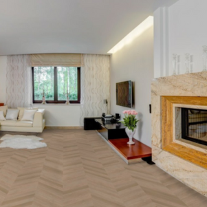 Unfinished Oak Chevron Engineered Flooring | Pukka Flooring