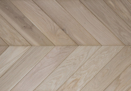Unfinished Oak Chevron Engineered Flooring | Pukka Flooring
