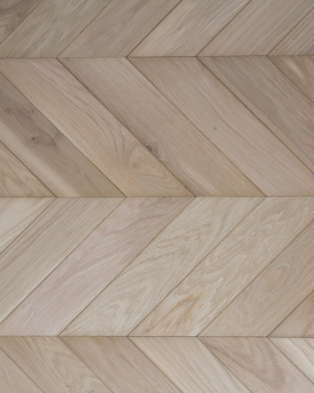 Unfinished Oak Chevron Engineered Flooring | Pukka Flooring