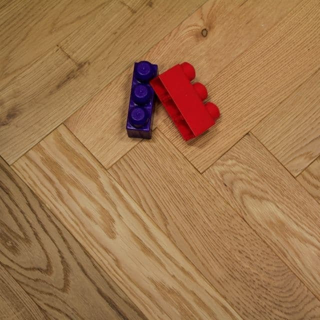 Raw Oak Brushed Lacquered Parquet Flooring | Pukka Flooring