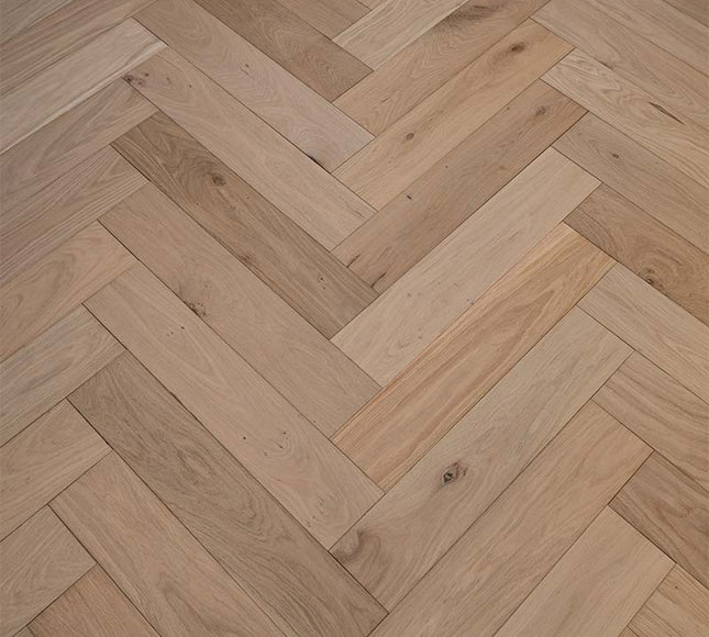 Unfinished Oak Herringbone Flooring | Pukka Flooring