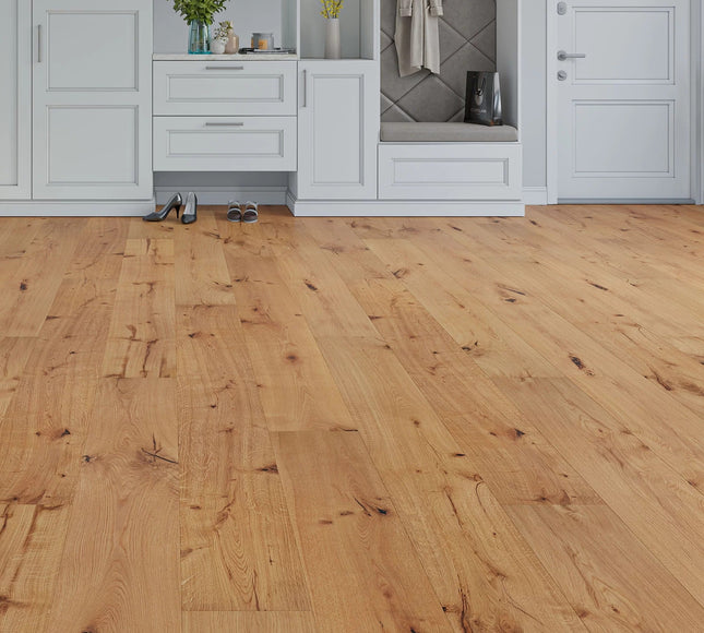 Natural Brushed XL Plank Engineered Wood Flooring | Pukka Flooring