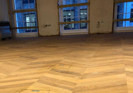 Unfinished Oak Chevron Engineered Flooring | Pukka Flooring