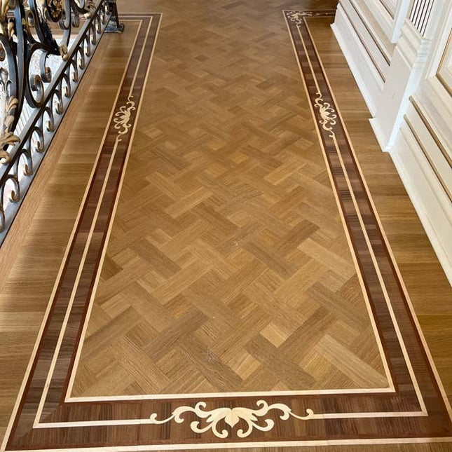 Wide Natural Basket Weaves Parquet Flooring | Pukka Flooring