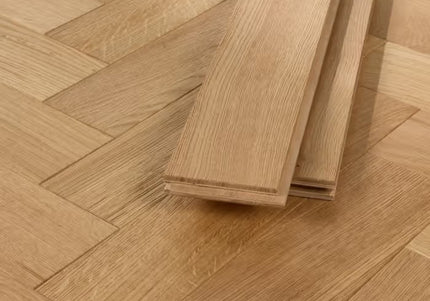 Natural Brushed Oak Herringbone Flooring | Pukka Flooring