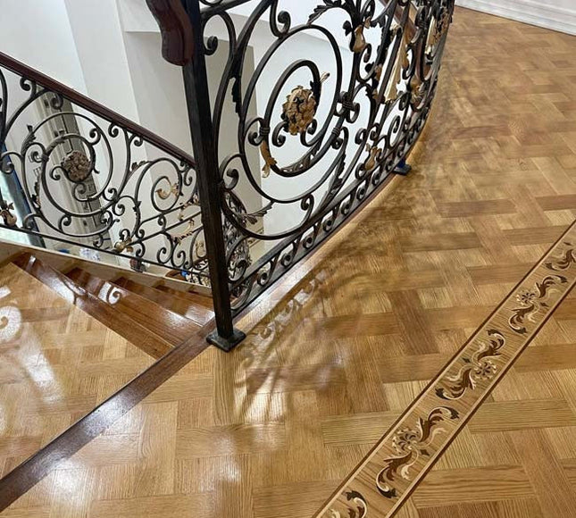 Wide Natural Basket Weaves Parquet Flooring | Pukka Flooring