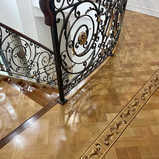 Wide Natural Basket Weaves Parquet Flooring | Pukka Flooring