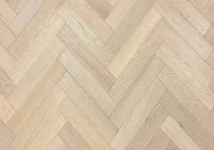 Raw Oak Brushed Lacquered Parquet Flooring | Pukka Flooring