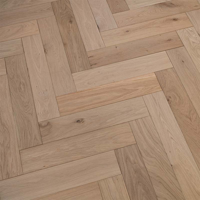 Unfinished Oak Herringbone Flooring | Pukka Flooring