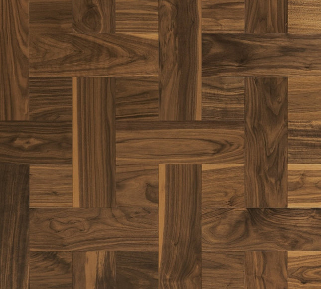 Premium Walnut Basket Weaves Parquet | Pukka Flooring