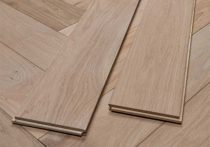 Unfinished Oak Herringbone Flooring | Pukka Flooring