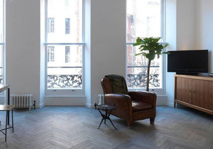 Grey UV Oiled Parquet Flooring | Pukka Flooring