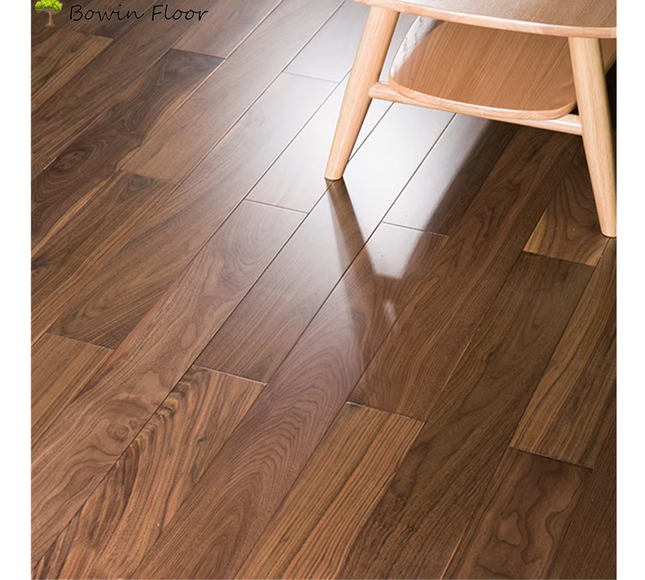 Natural Unfinished Engineered Walnut Flooring Premium Plank 15/4×190×1900 T&G Prime Grade