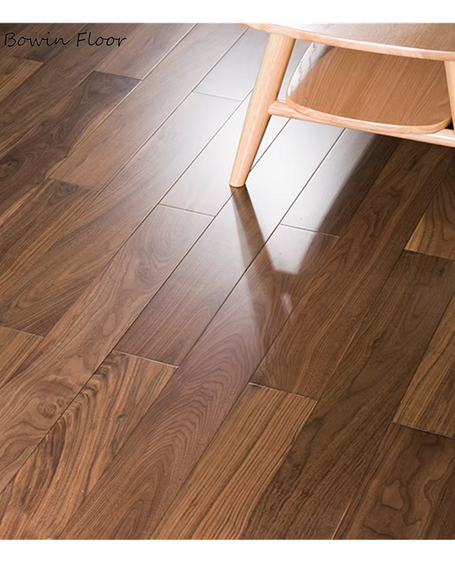 Natural Unfinished Engineered Walnut Flooring Premium Plank 15/4×190×1900 T&G Prime Grade