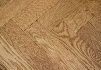Raw Oak Brushed Lacquered Parquet Flooring | Pukka Flooring