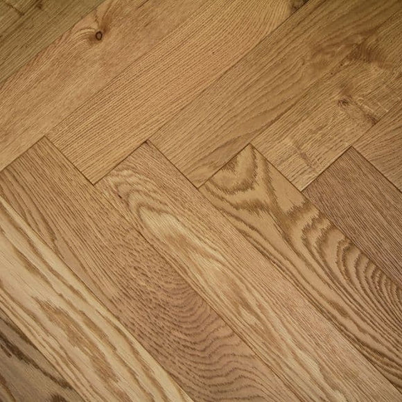 Raw Oak Brushed Lacquered Parquet Flooring | Pukka Flooring