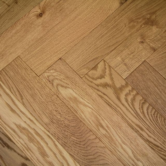 Raw Oak Brushed Lacquered Parquet Flooring | Pukka Flooring