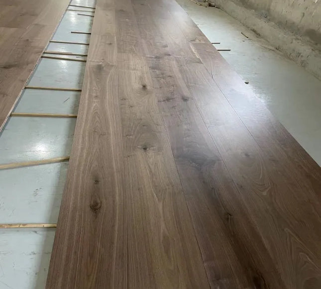 Unfinished Walnut Plank Engineered Flooring | Pukka Flooring
