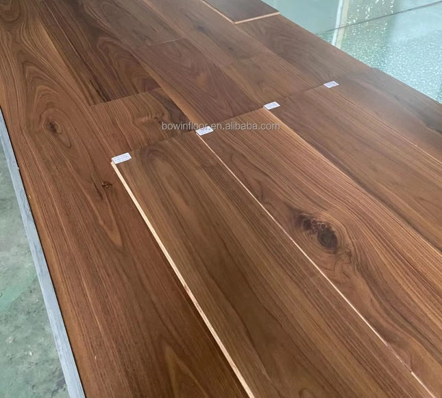Unfinished Walnut Premium Plank Engineered Flooring | Pukka Flooring