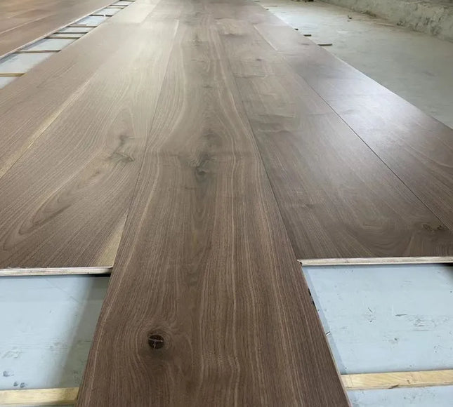 Unfinished Walnut Plank Engineered Flooring | Pukka Flooring
