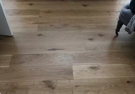 Raw Oak Brushed UV Lacquered T&G Wood Flooring 14/3 190 1900  |Pukka Flooring
