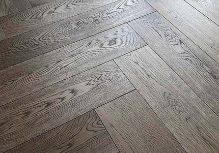 Grey UV Oiled Parquet Flooring | Pukka Flooring