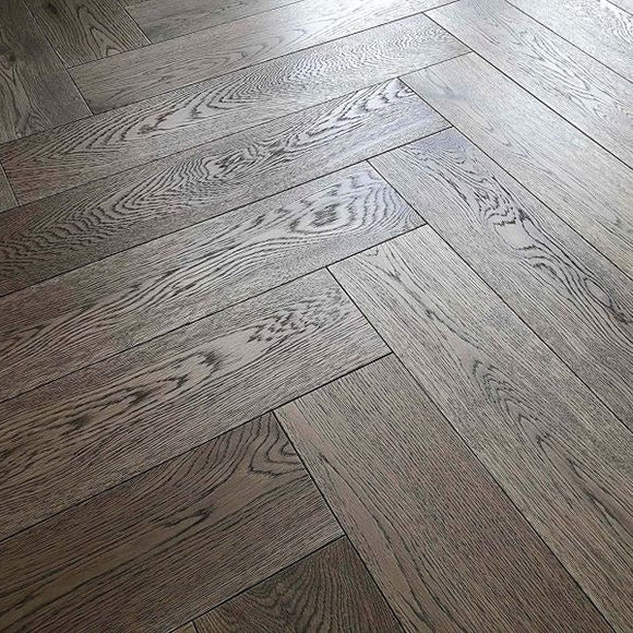 Grey UV Oiled Parquet Flooring | Pukka Flooring