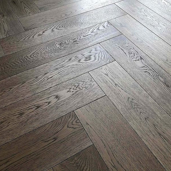 Grey UV Oiled Parquet Flooring | Pukka Flooring