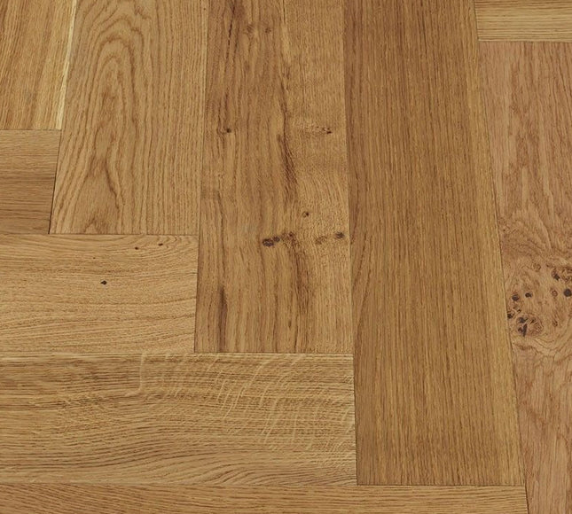 Natural Mid Herringbone Engineered Wood Flooring | Pukka Flooring