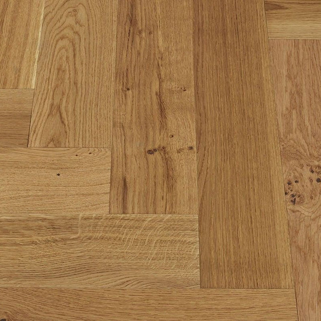 Natural Mid Herringbone Engineered Wood Flooring | Pukka Flooring