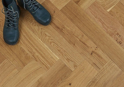 Natural Mid Herringbone Engineered Wood Flooring | Pukka Flooring