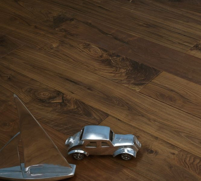 Unfinished Walnut Thick Plank Engineered Flooring | Pukka Flooring