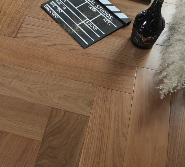 Brushed Unfinished Walnut Plank Engineered Flooring | Pukka Flooring